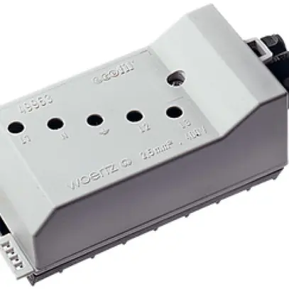 Scatola di derivazione Woertz per cavo piatto 5×4mm² selezione di fase 3P C1 