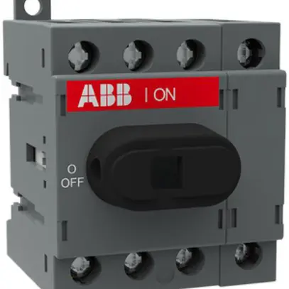Interrut.carico ABB 16A/400V 4L, AC22A, 4.pol a destra grigio chiaro 