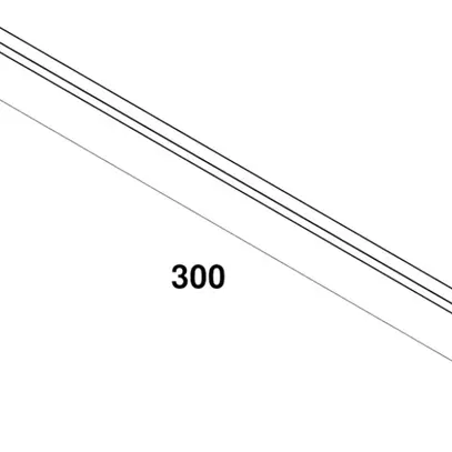 Rail conducteur INC SLV TRACK 48V 1ph aluminium noir 3000mm 