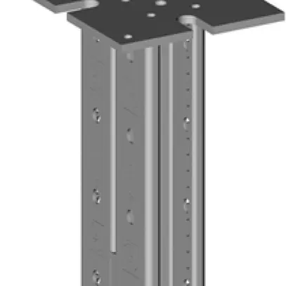 Support double EBO 1500mm zingué à chaud par immersion 