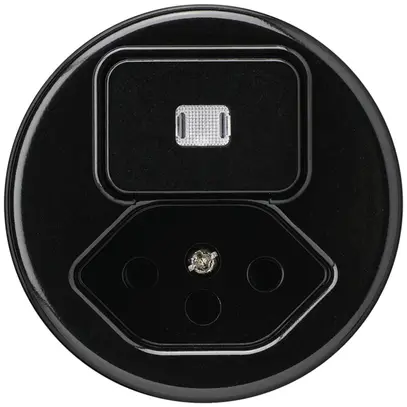 Inserto per combinazione luminosa A-R/1L+tipo 13 nero basico protezione bambini 
