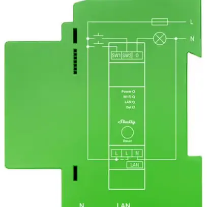 Shelly Pro Dimmer 1PM für DIN-Schiene 