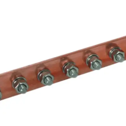 Barra di compensazione di potenziale  Elvatec/DEHN Cu 10×M10×25mm 