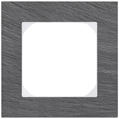 Telaio di cop. KAL.art 1×1 94×94mm ardesia nero 