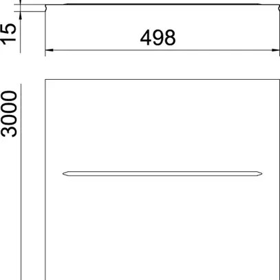 Deckel Bettermann rastbar für Gitterrinne 500×3000, Stahl, FT 