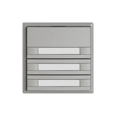 Pulsante KNX RGB EDIZIO.liv SNAPFIX® sensore temp.s.LED targ.3× com.2T grc 