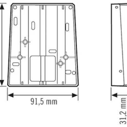 Adaptateur pour montage en angle ESYLUX DEFENSOR EDGE MOUNTING noir 