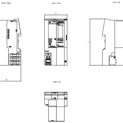 Modulo d'interfaccia PLC Siemens SIMATIC ET200SP PROFINET IM155-6PN ST 3-parti 