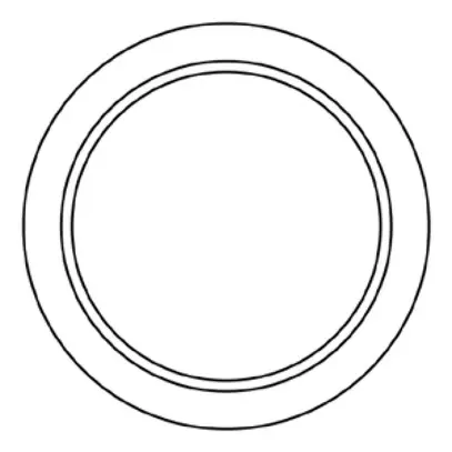Placca frontale Hager 23 45×45mm bianco 