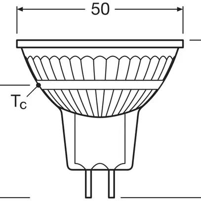 Lampe LED LEDVANCE GU5.3 12V 2.1W 210lm 2700K Ø50×44mm MR16 clair 36° 