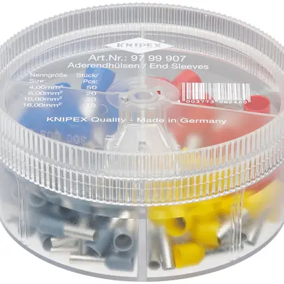 Assortimento estremità di cavo KNIPEX con capicorda isolati 100 pezzi 