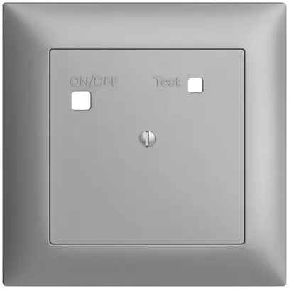 Kit frontal EDIZIOdue pour prise FI FMI, plein, silver 