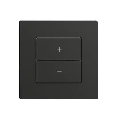 Kit copertura per dimmer 1c/2t Edue Wiser nero 