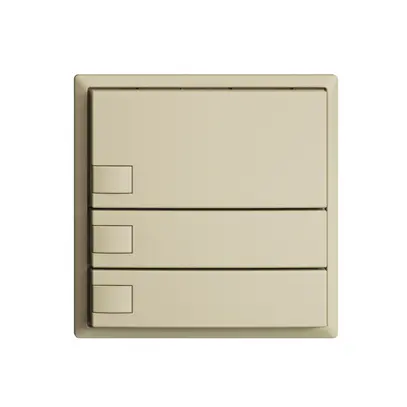 Poussoir ENC KNX 3× EDIZIOdue vanille RGB sans LED 
