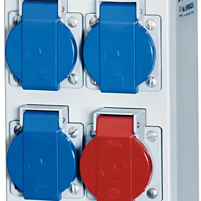 Distributore di corrente Mennekes Amaxx tipo 86992ZA 3×T23 1×T25 