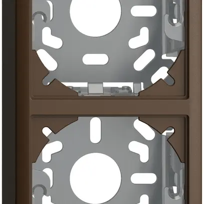 Kappe mit Grundplatte 2×39mm für Kombination FX vertikal/horizontal coffee 