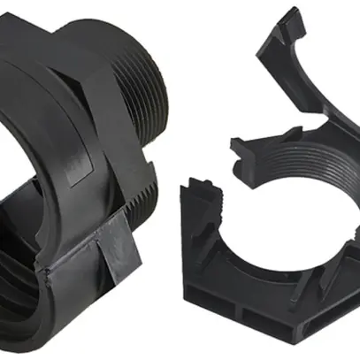 Raccordo per tubi Plica DUPLEX SVPA, PG29 Ø37mm poliammide nero IP40 