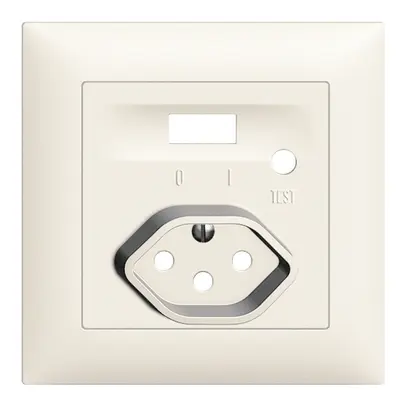 Kit frontale EDIZIOdue per presa FI bianco 