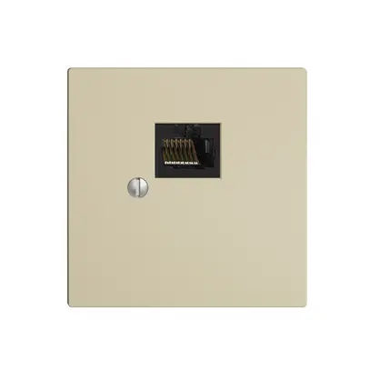 Boîte 1×RJ45/u 8P EDIZIOdue vanille, R&M swissline 
