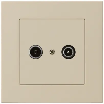 Prise de passage ENC kallysto.pro R/TV 19dB beige 
