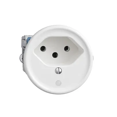Prise Sdue Q, 1×T13, avec LED, blanc 