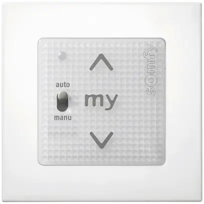 Comando INC Somfy Smoove Uno io, con telaio intermedio per EDIZIOdue, pure 