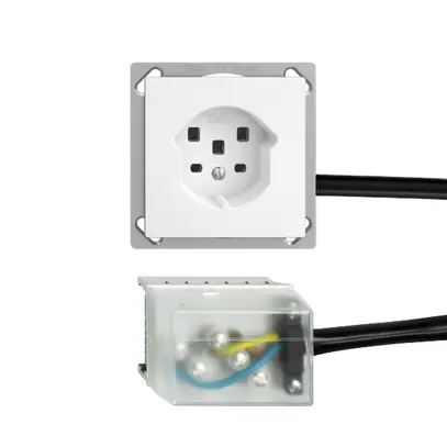 Presa INS EDIZIOdue T25 16A bianco per cavo Ecobus power 