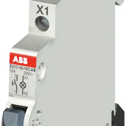 Pulsante luminoso INS LED ABB 16A 1no rosso 