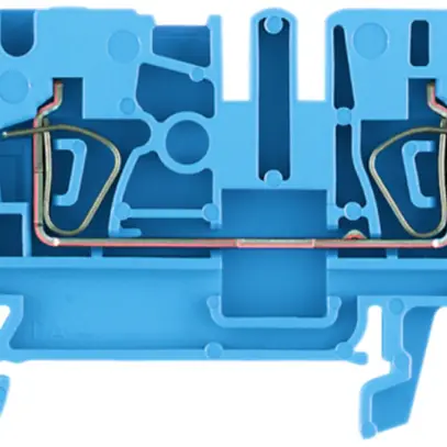 Morsetto di passaggio Weidmüller ZDU 2.5 connessione a molla 2.5mm² TS35 blu 