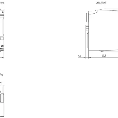 Module d'entrée API Siemens SIMATIC ET200SP DI 8×24VDC BA A0 CC01, 10 pcs 