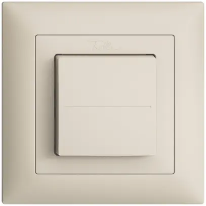 Poussoir RF EnOcean Feller EDIZIOdue FMI, 2c/1t, sans piles, crema 