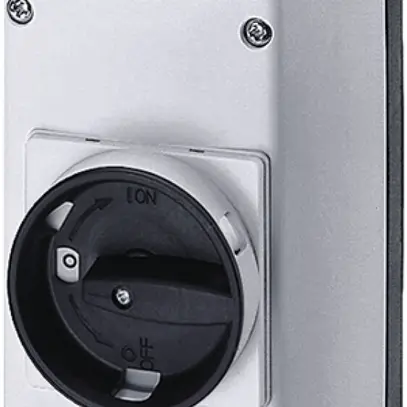 Scatola AP Siemens 3RV1 BG S0 ampio con azionamento rotante 72mm, morsetto N/PE 