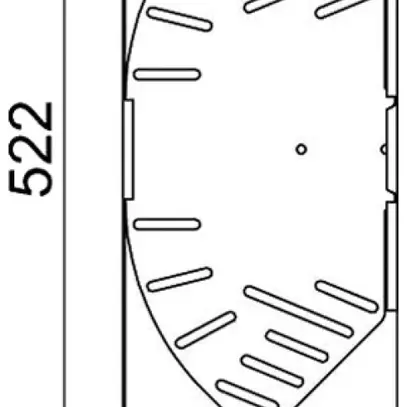 Gomito BET RB W regolabile 60×200mm acciaio zincato a nastro 
