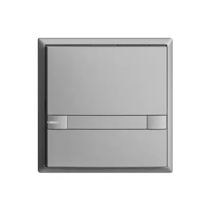 Poussoir ENC KNX 1× EDIZIOdue colore silver RGB avec LED avec insert papier 