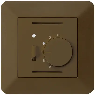 Termostato ambiente INC kallysto.trend marrone con interruttore 
