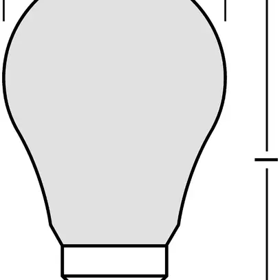 Lampe LED PARATHOM CLASSIC A40 FIL FROSTED B22d 4W 827 470lm 