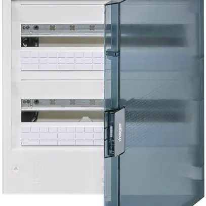 Distributore AP Hager vega 2-file 18UM porta trasparente IP40 400×475×146mm 