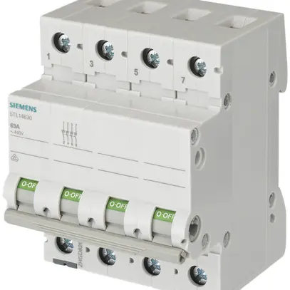 Interruttore AMD Siemens SENTRON 5TL1, 32A/440V 4L 4Ch, 4UM 