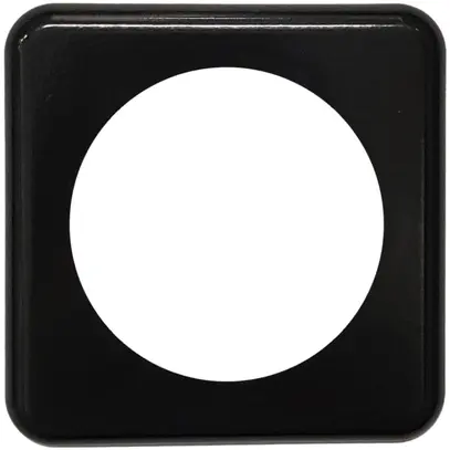 Plaque de recouvrement I 58mm noir 