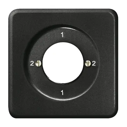 Kit frontal ENC 2-1-2-1 noir pour interrupteur rotatif à clé 