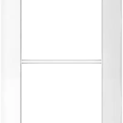 Abdeckrahmen SIDUS 2×1 weiss glänzend 