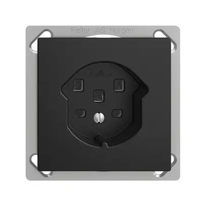 Presa INS EDIZIOdue T25 16A nero con morsetti innest. 