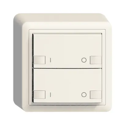 Poussoir AP ZEP 2c/2t ON-OFF station princ. EDIZIOdue blanc 