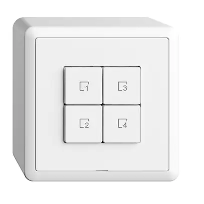 Poussoir scène AP 4 scènes/4T Edue Wiser blanc 