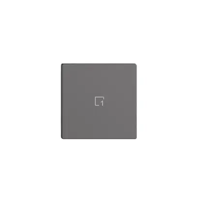 Poussoir 1/1 ENC Edue Wiser symbole scène 1 gris foncé 