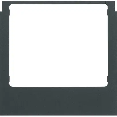 Cadre design audio Hager elcom.touch/elcom.fon carré noir 