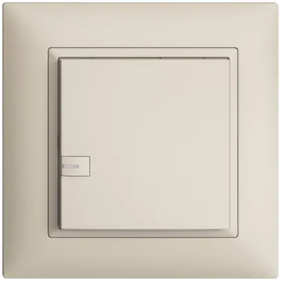 Poussoir ENC KNX 1× EDIZIOdue crema RGB avec LED 