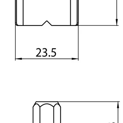 Graffa di montaggio Sylvania OneTrack M6 acciaio 40mm×23.5mm×38.4mm zinco 