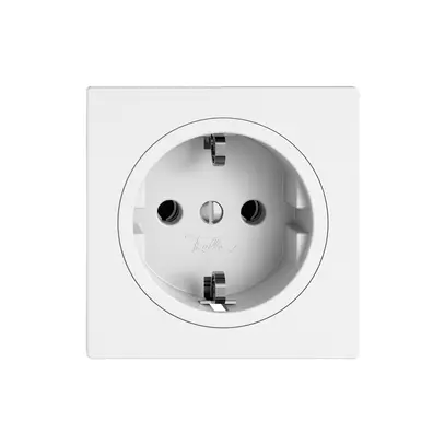 Presa EDIZIO.liv SNAPFIX® SCHUKO 16A 230V 60×60mm bianco 