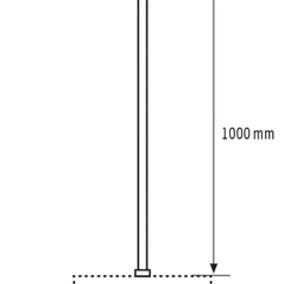 Kit de suspension ESYLUX SVENJA POLE PENDULUM SET 1000, avec tube central 